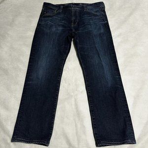 AG Adriano Goldschmied The Graduate Tailored Leg Jeans 36x27 Dark Wash Denim